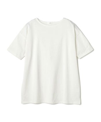 CROSS FUNCTION 《よれにくい》エブ楽 オーバーサイズハーフスリーブコットンTシャツ_variationthumb_2