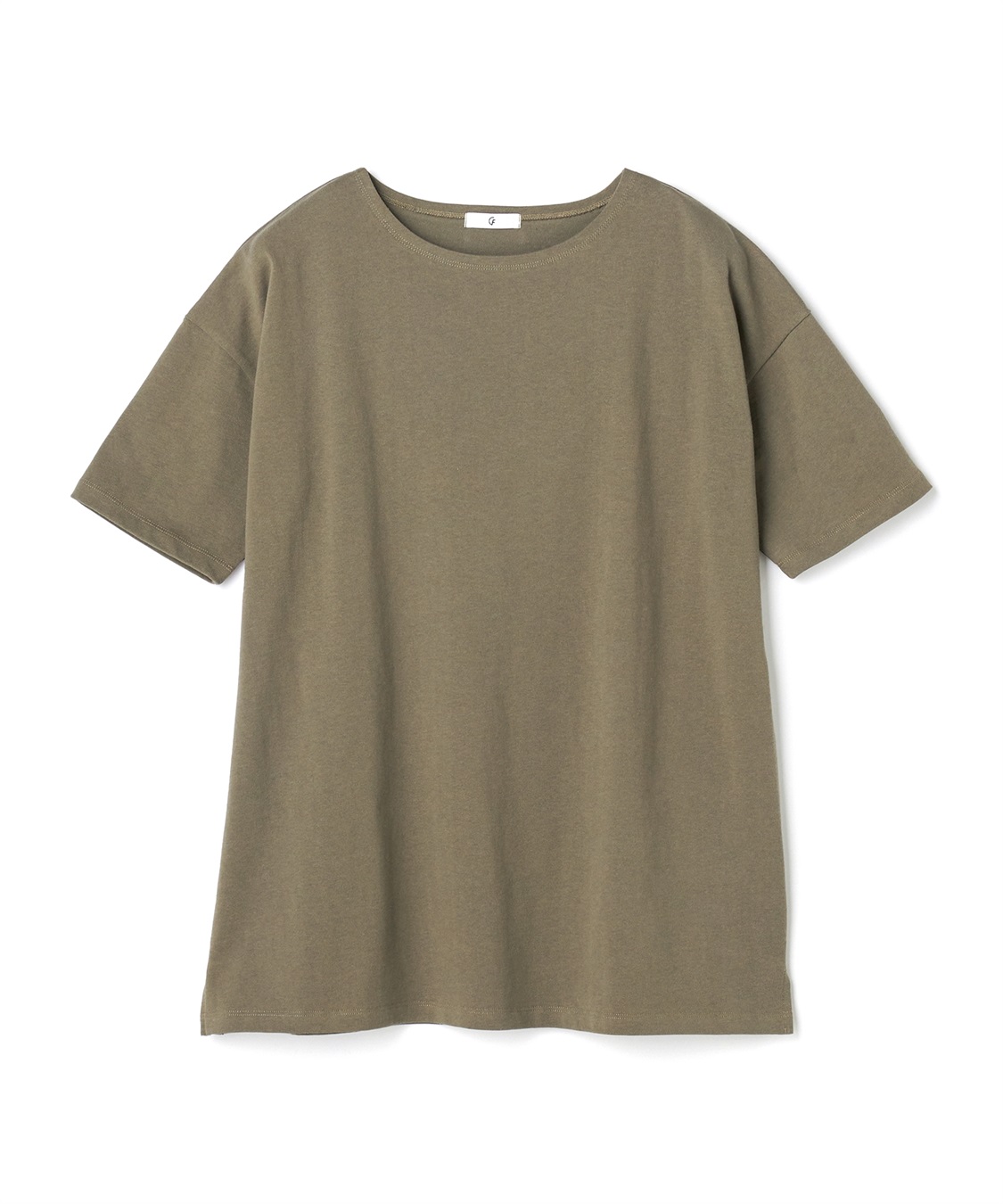 CROSS FUNCTION 《よれにくい》エブ楽 オーバーサイズハーフスリーブコットンTシャツ_variation_4