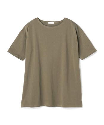 CROSS FUNCTION 《よれにくい》エブ楽 オーバーサイズハーフスリーブコットンTシャツ_variationthumb_4