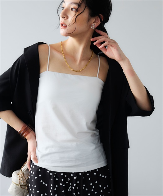 CROSS FUNCTION 《接触冷感》エブ楽 カップ付きキャミソール