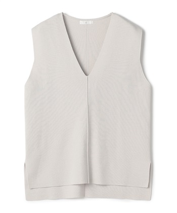 《洗える》サマ美え マシュマロミラノディープVネックベスト(オフベージュ-Ｍ)