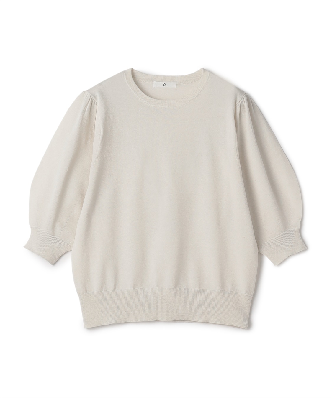 CROSS FUNCTION 《UV/洗える》サマナチュラ パフスリーブ半袖ニット_variation_2