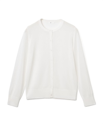 CROSS FUNCTION 《洗える》サマナチュラクルーネックシアーニットカーディガン_variationthumb_2