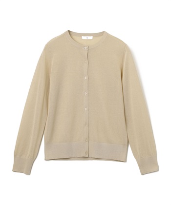 CROSS FUNCTION 《洗える》サマナチュラクルーネックシアーニットカーディガン_variationthumb_3