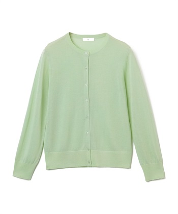 CROSS FUNCTION 《洗える》サマナチュラクルーネックシアーニットカーディガン_variationthumb_4