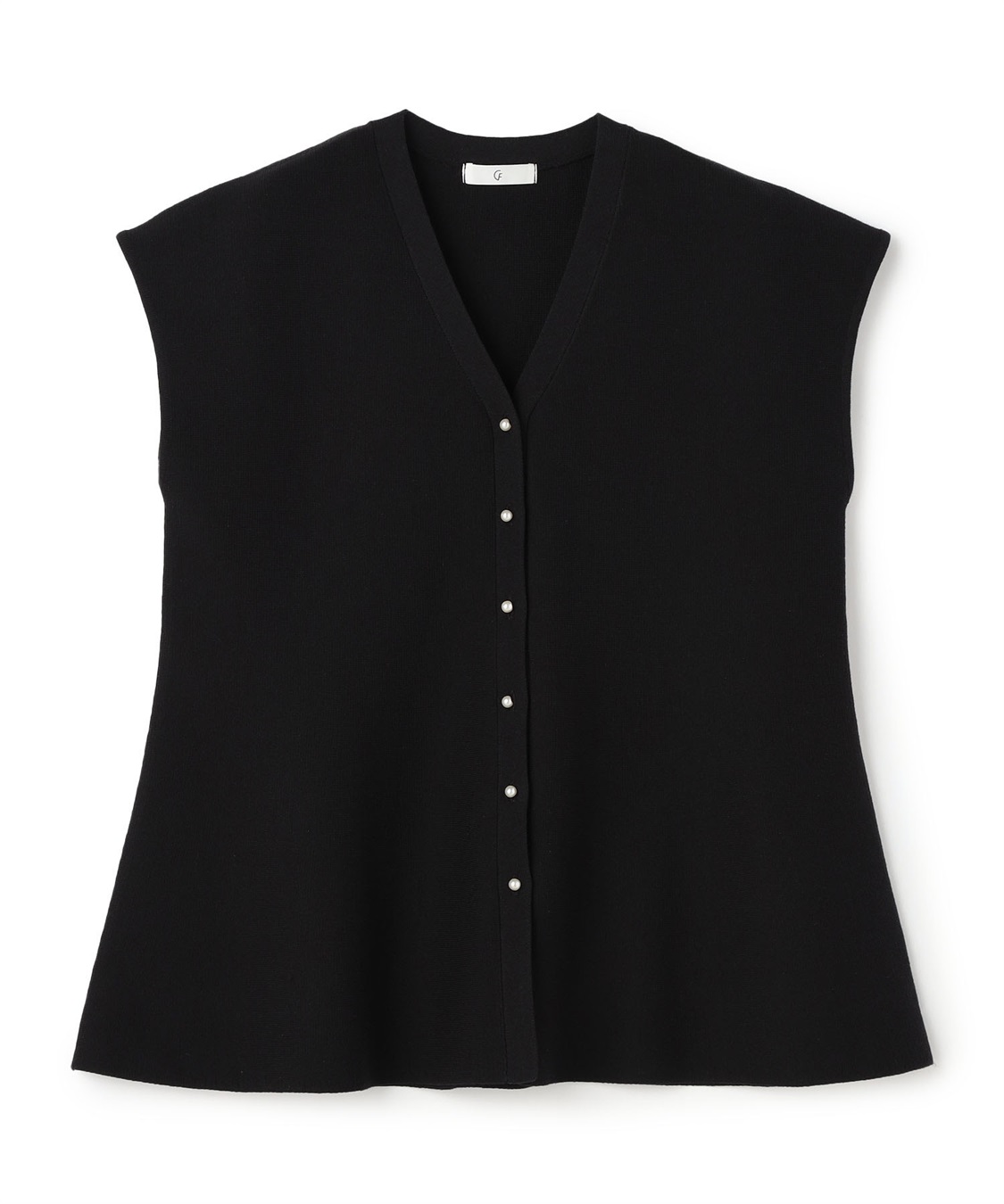 CROSS FUNCTION 《マシンウォッシャブル》サマ美え ペプラムニットベスト_variation_1