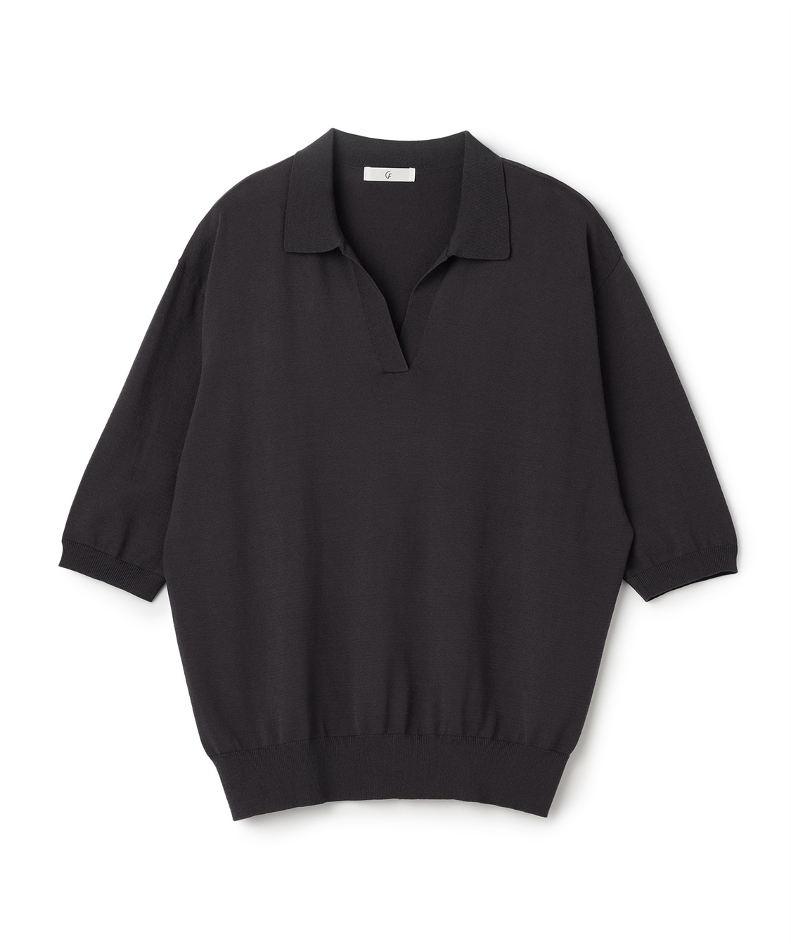 CROSS FUNCTION 《UV/洗える》サマ美え スキッパーポロニットプルオーバー_variation_2