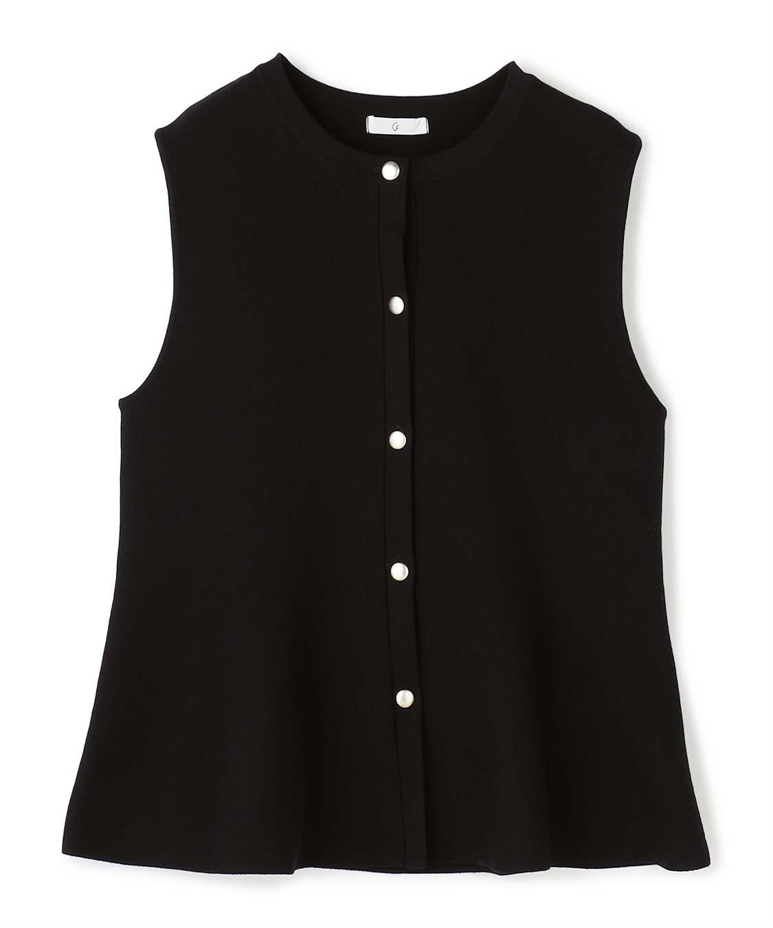 CROSS FUNCTION 《洗える》サマ美え マシュマロミラノペプラムニットベスト_variation_1