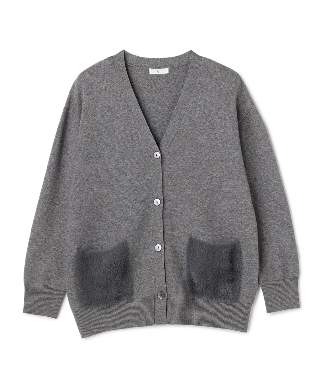 CROSS FUNCTION 《洗える》サマ美え ファーポケットVネックカーディガン_variation_3