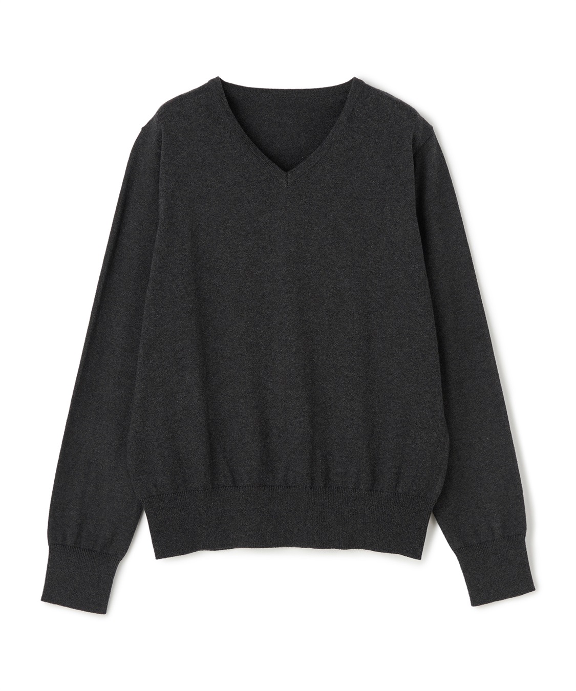CROSS FUNCTION 《洗える》綿100％Vネックベーシックニット_variation_3