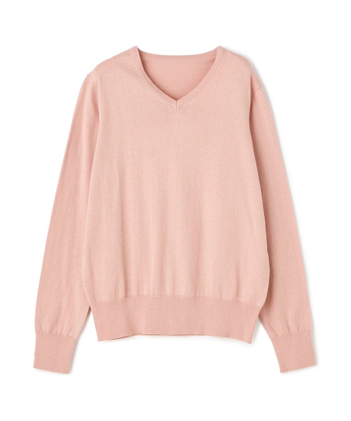 CROSS FUNCTION 《洗える》綿100％Vネックベーシックニット_variation_5