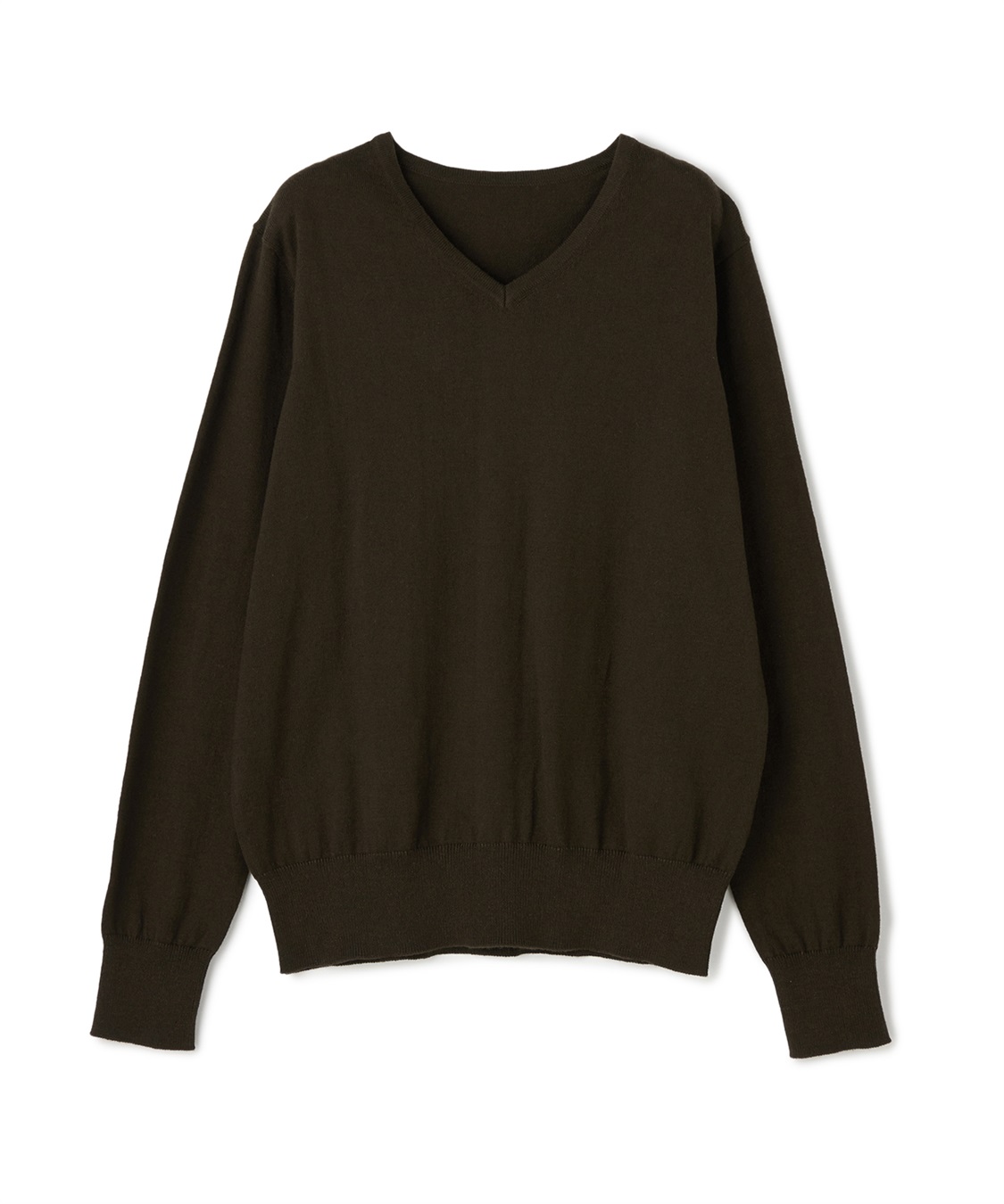 CROSS FUNCTION 《洗える》綿100％Vネックベーシックニット_variation_6