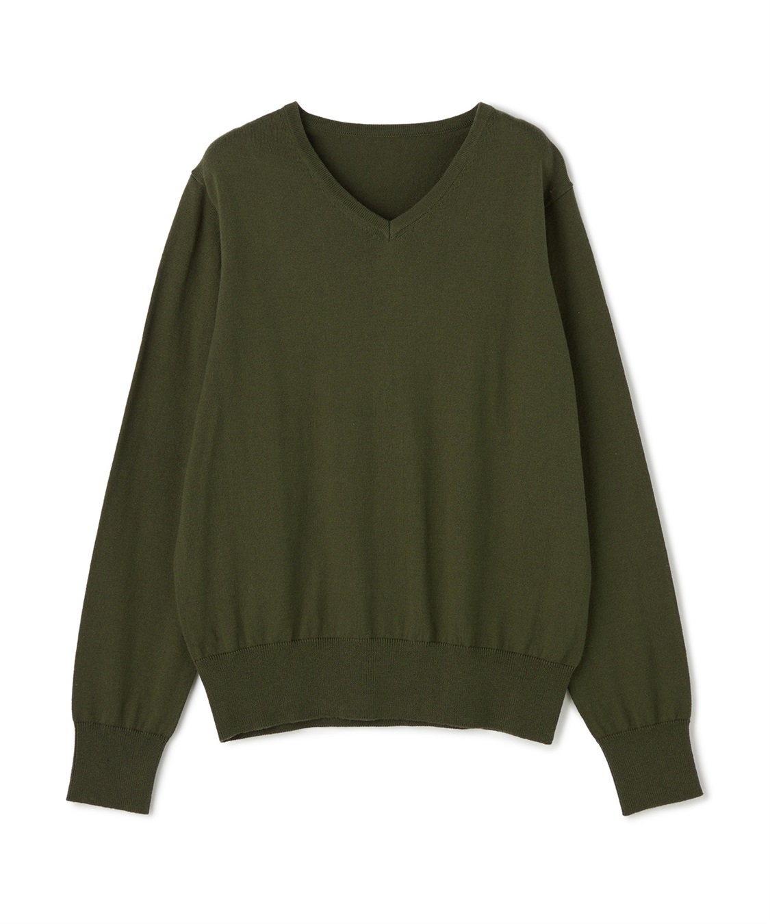 CROSS FUNCTION 《洗える》綿100％Vネックベーシックニット_variation_7