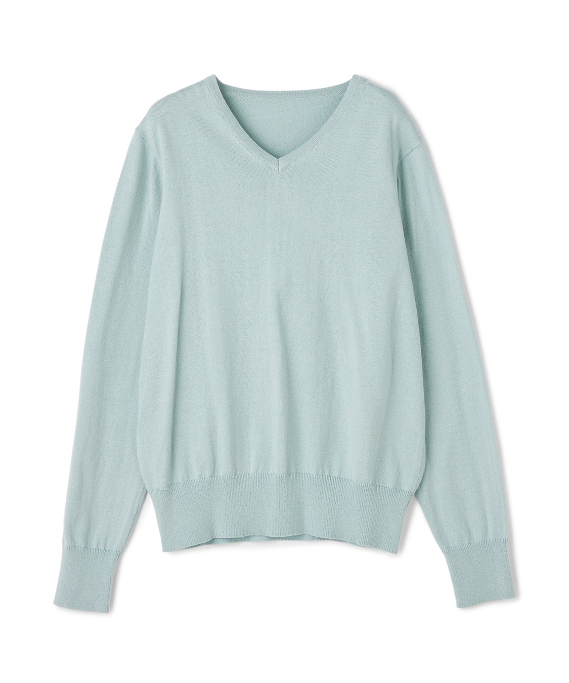 CROSS FUNCTION 《洗える》綿100％Vネックベーシックニット_variation_8