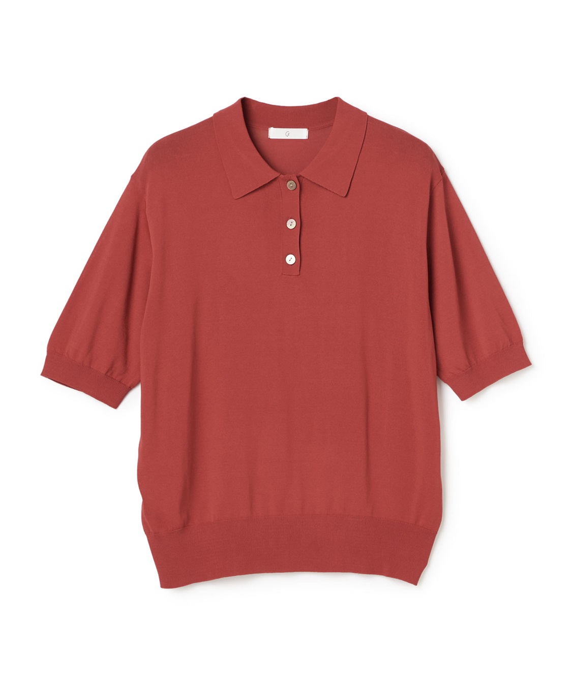 CROSS FUNCTION 《洗える》サマ美え 配色サマーニットポロトップス_variation_1