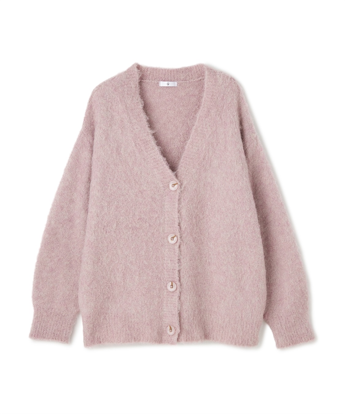 CROSS FUNCTION 《洗える》エブ楽 ブークレシャギーVネックカーディガン_variation_3