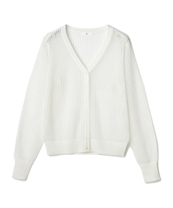 CROSS FUNCTION 《洗える》エブ楽 メッシュニットカーディガン_variationthumb_1