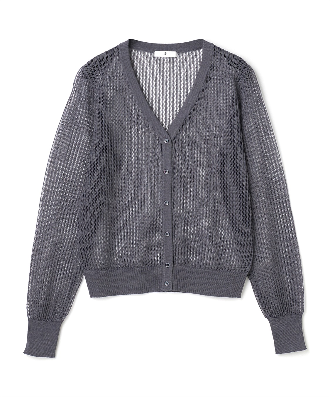 CROSS FUNCTION 《洗える》エブ楽 メッシュニットカーディガン_variation_2