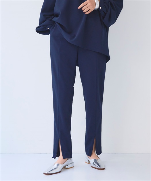 スピック＆スパン Spick & Span ウーステッドワイドパンツ
