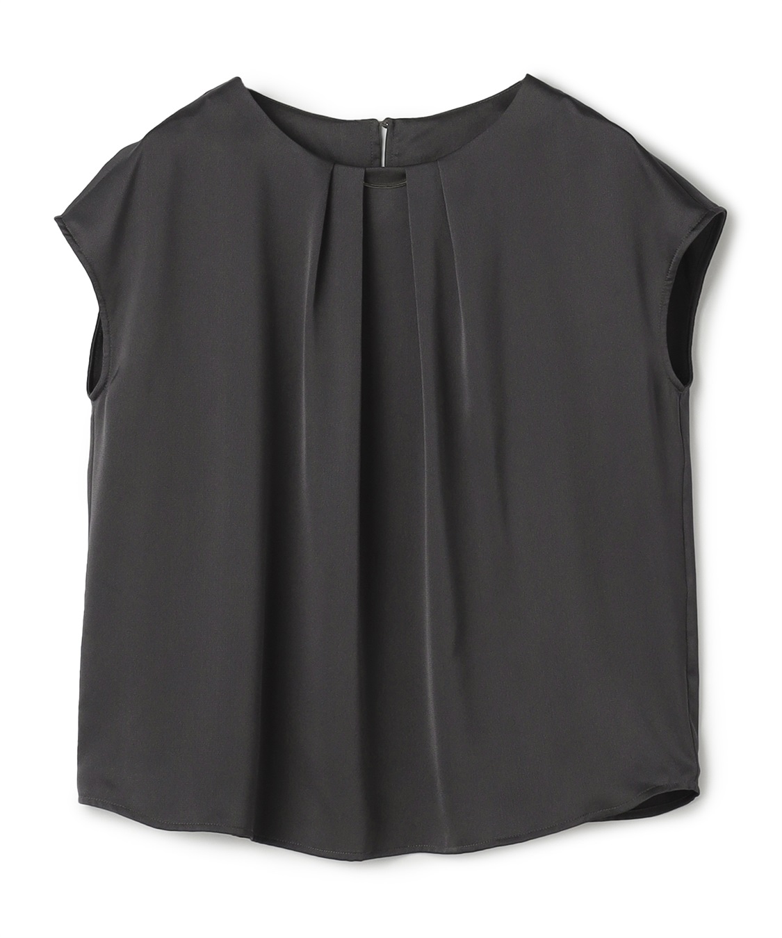 CROSS FUNCTION 《シワになりにくい》正解タックフレンチスリーブサテンブラウス_variation_2