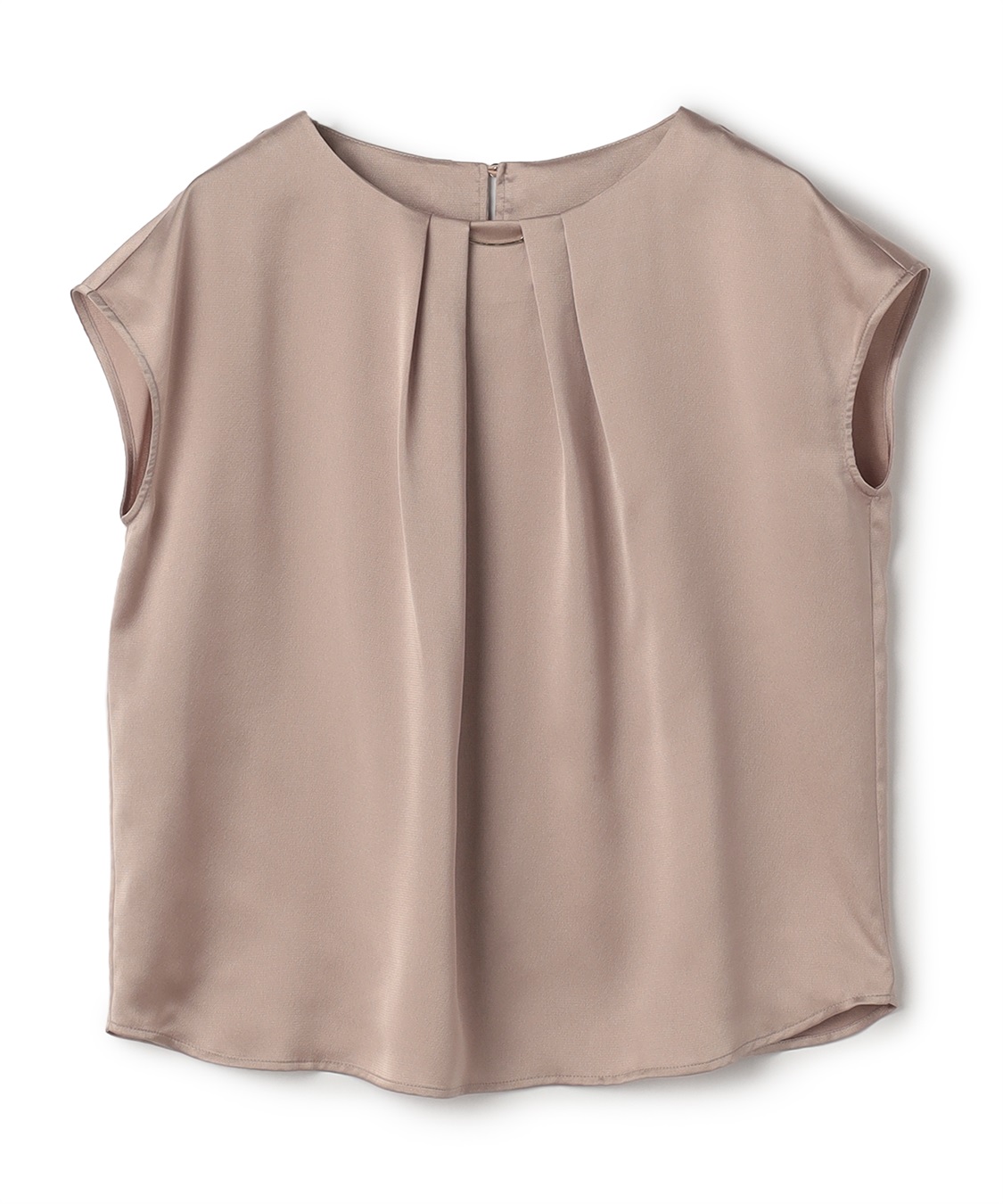 CROSS FUNCTION 《シワになりにくい》正解タックフレンチスリーブサテンブラウス_variation_3