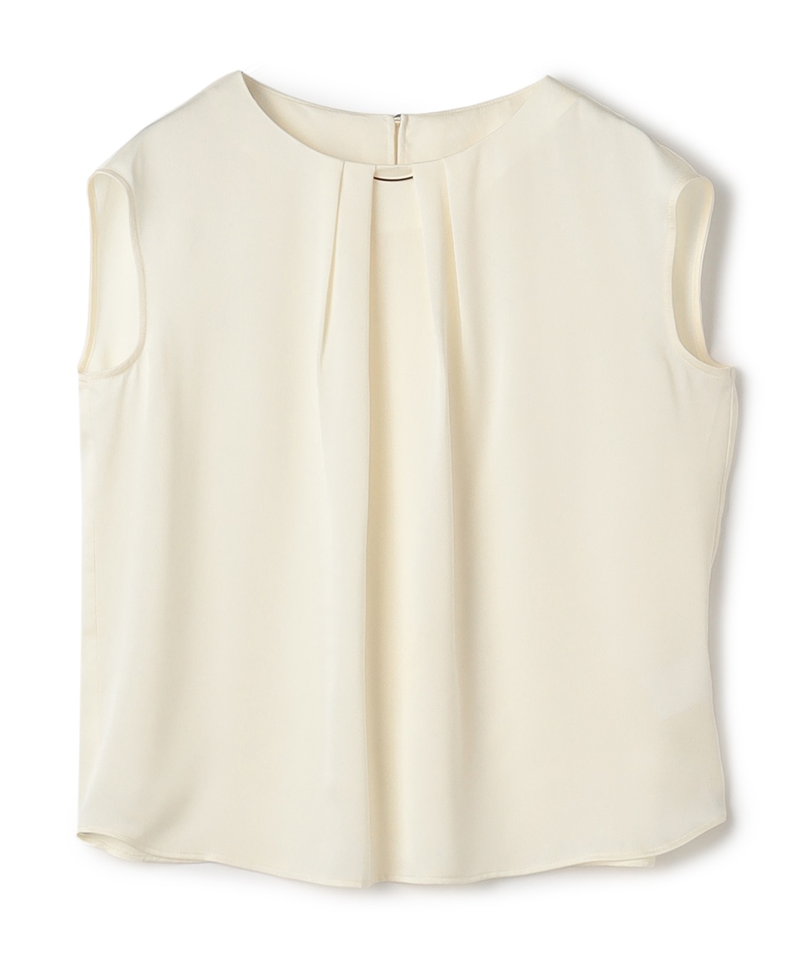 CROSS FUNCTION 《シワになりにくい》正解タックノースリーブサテンブラウス_variation_3