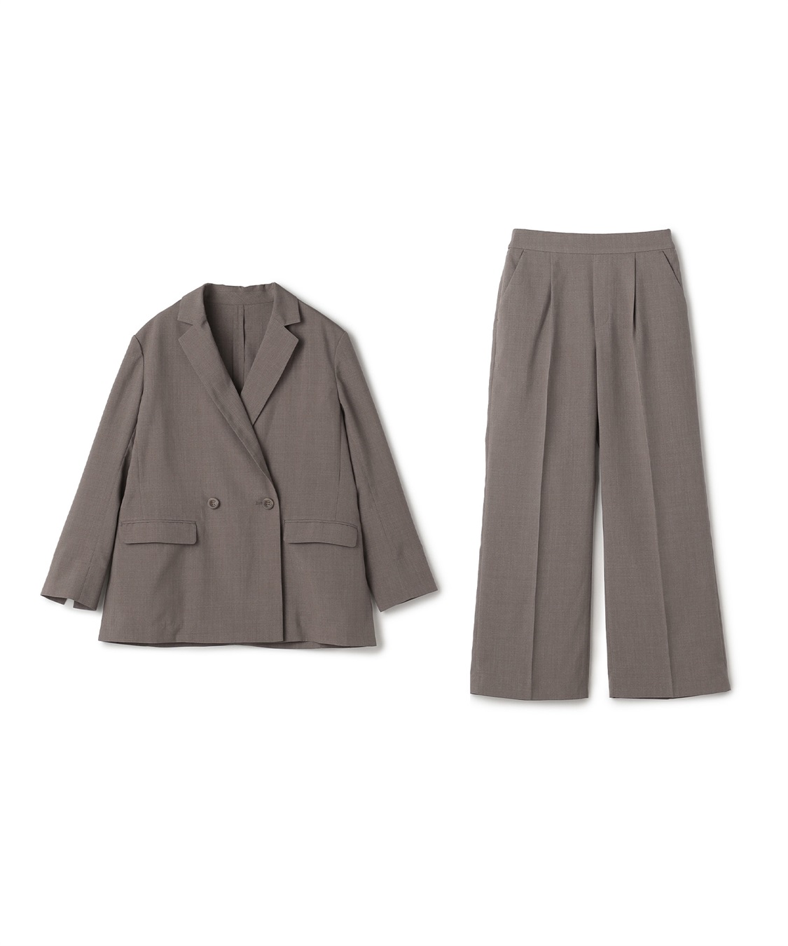 CROSS FUNCTION 《2点セット》サマ美え 冷感麻調テーラードジャケット&amp;ワイドパンツセット【CF/クロスファンクション】_variation_2