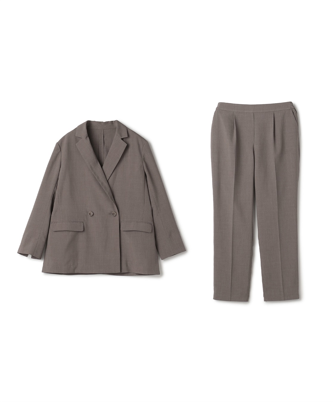 CROSS FUNCTION 《2点セット》サマ美え 冷感麻調テーラードジャケット&amp;テーパードパンツセット【CF/クロスファンクション】_variation_2