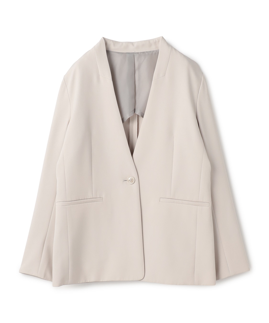 CROSS FUNCTION 《洗える・シワになりにくい》正解ノーカラージャケット_variation_1