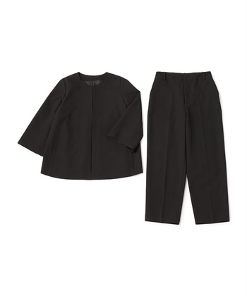 CROSS FUNCTION 《洗える・シワになりにくい》2点セット 正解 Aラインフレアジャケット&amp;ワイドパンツ_variationthumb_2