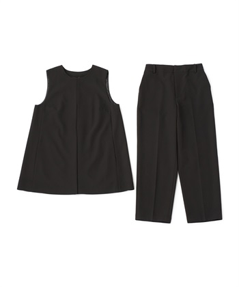 CROSS FUNCTION 《洗える・シワになりにくい》2点セット 正解 ロングジレ&amp;ワイドパンツ_variationthumb_2