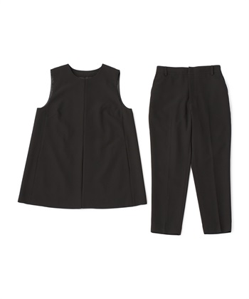 CROSS FUNCTION 《洗える・シワになりにくい》2点セット 正解 ロングジレ&amp;テーパードパンツ_variationthumb_2