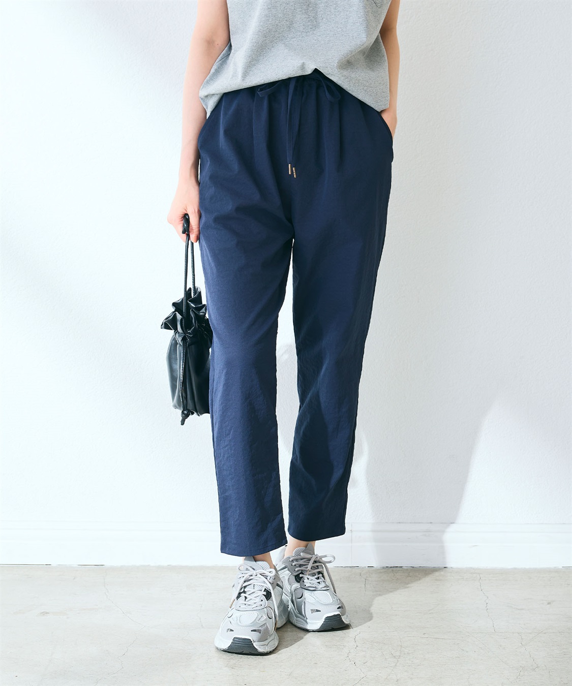 CROSS FUNCTION 《UV/吸水速乾》エブ楽 きれいめイージーパンツ_main