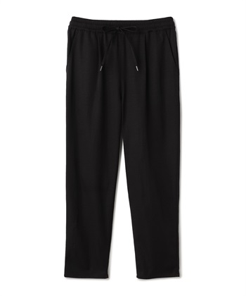 《UV/吸水速乾》エブ楽 きれいめイージーパンツ(ブラック-Ｍ)