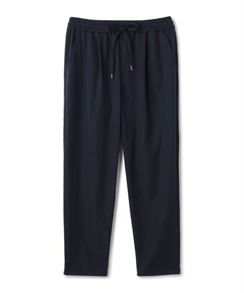 《UV/吸水速乾》エブ楽 きれいめイージーパンツ(ネイビー-Ｍ)