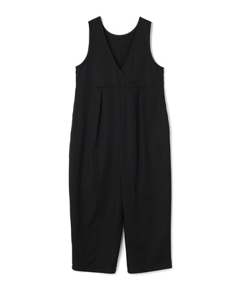 《UV/吸水速乾》エブ楽2WAYコクーンサロペット(ブラック-Ｍ)