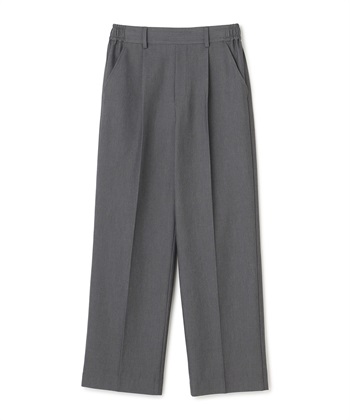 《シワになりにくい》サマ美えセンタープレスストレートパンツ(グレー-Ｍ)