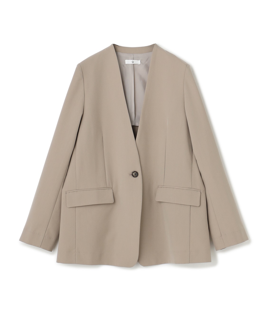 CROSS FUNCTION 《シワになりにくい》サマ美え リラックスノーカラージャケット_variation_4