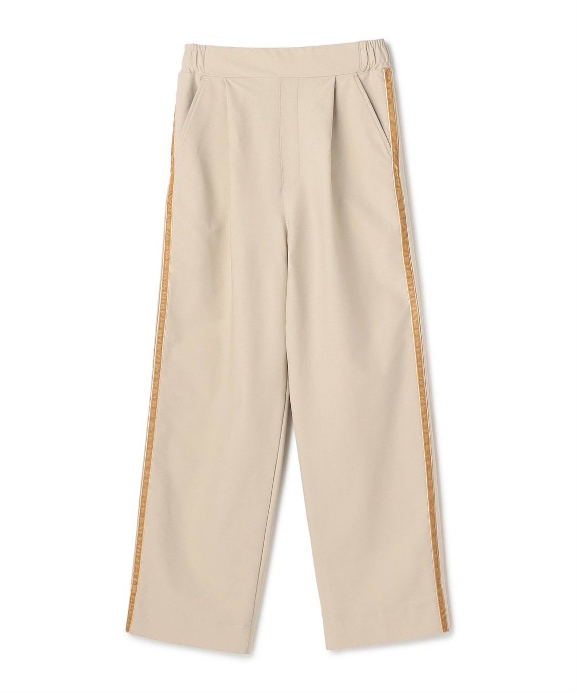 CROSS FUNCTION 《洗える》エブ楽 ジャージーベロアサイドラインパンツ_variation_1