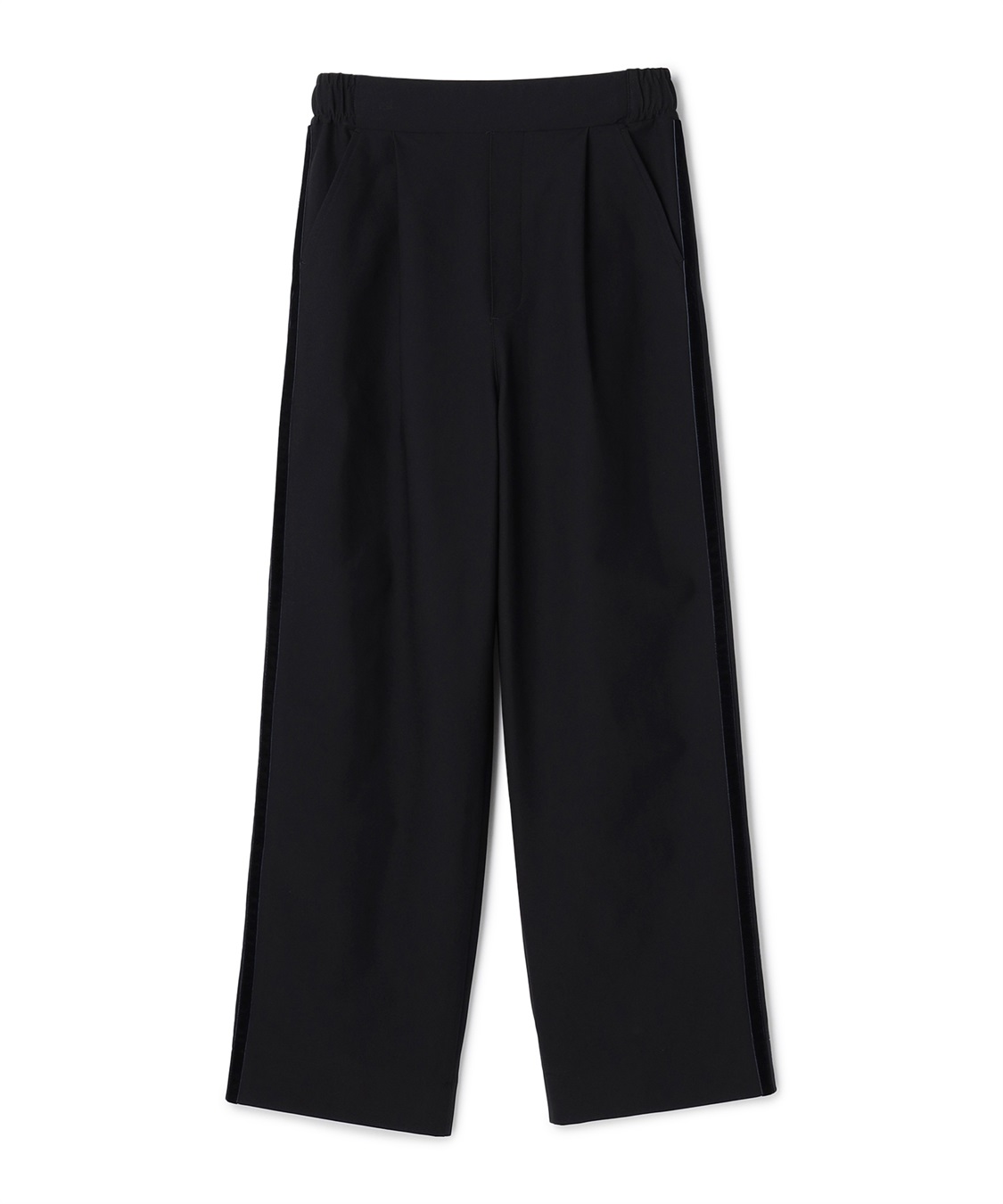 CROSS FUNCTION 《洗える》エブ楽 ジャージーベロアサイドラインパンツ_variation_2