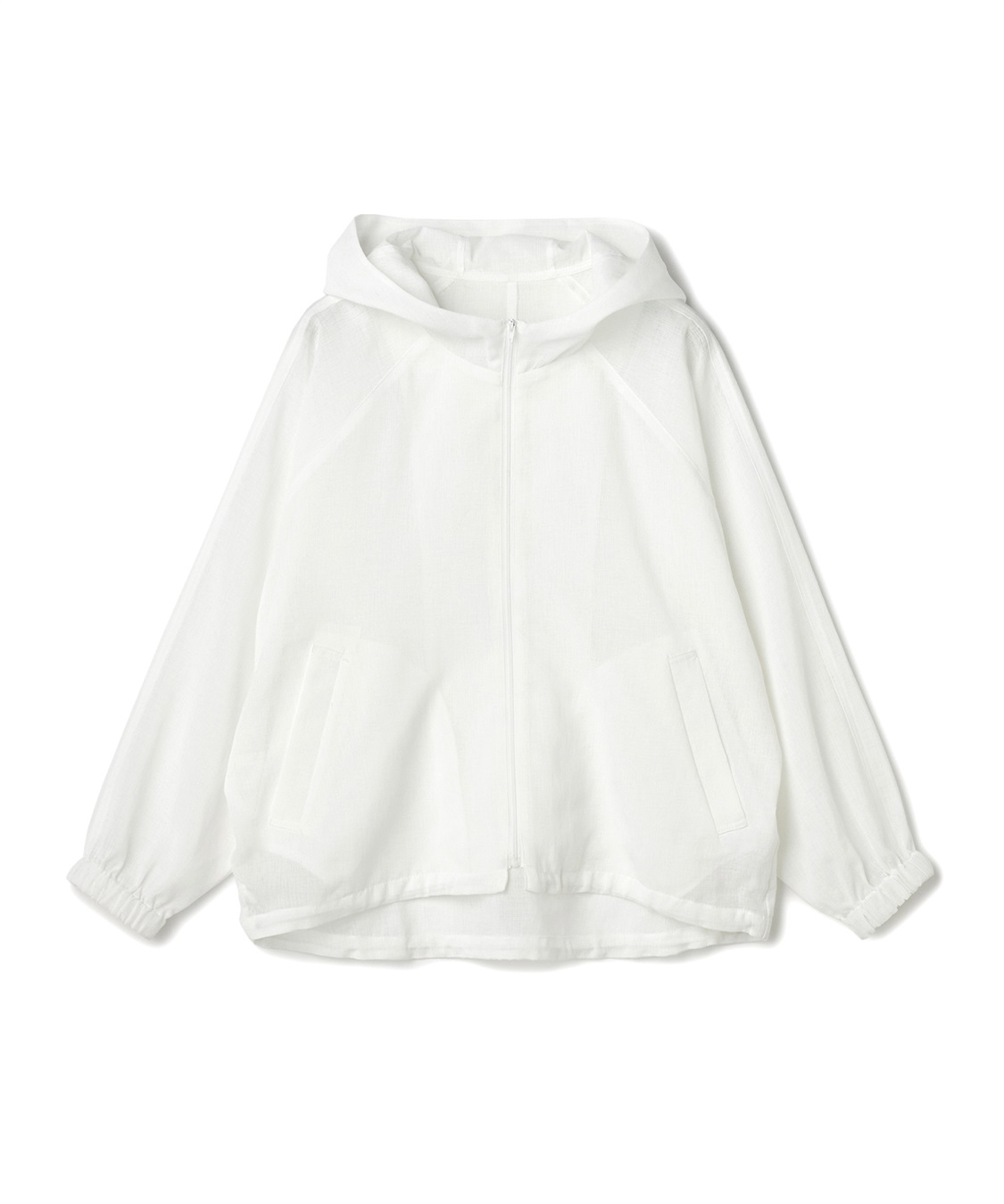CROSS FUNCTION 《洗える》サマ美え シアーZIPパーカー_variation_1