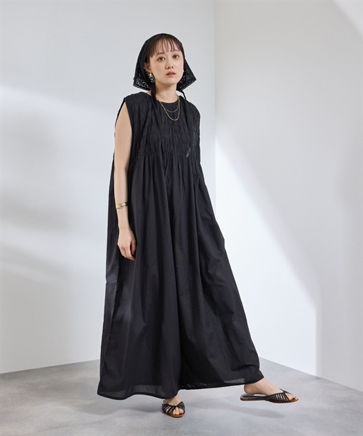 CROSS FUNCTION 《通気性》サマ美え ギャザーワイドオールインワン