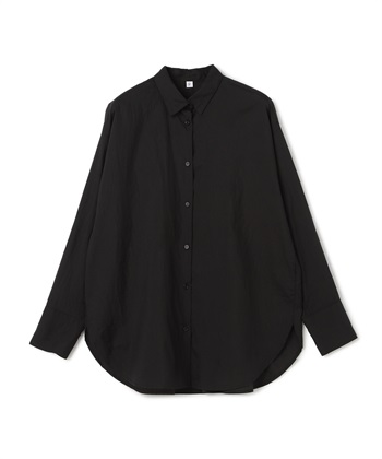 《撥水》サマ美え エアリーシアーシャツ(ブラック-Ｍ)