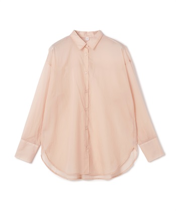 《撥水》サマ美え エアリーシアーシャツ(ピンク-Ｍ)