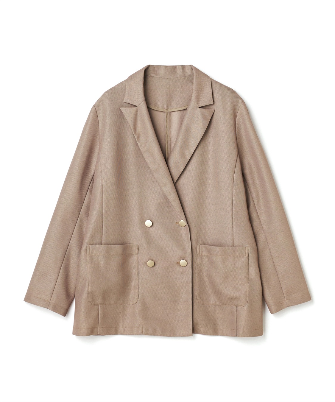 CROSS FUNCTION 《洗える》サマ美え 金釦メッシュテーラードダブルジャケット_variation_2