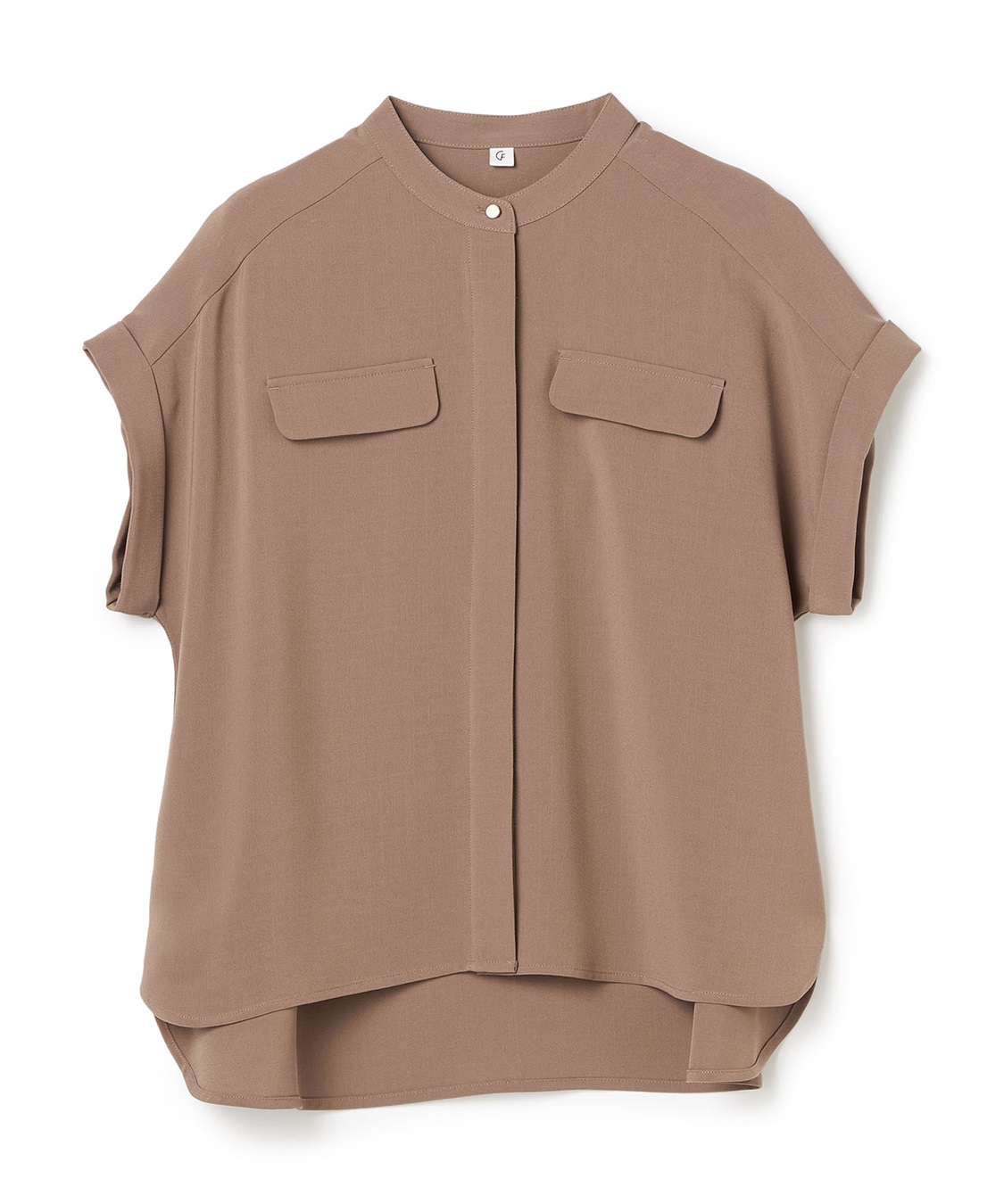 CROSS FUNCTION 《防シワ》サマナチュラリュクス バンドカラーブラウス_variation_3