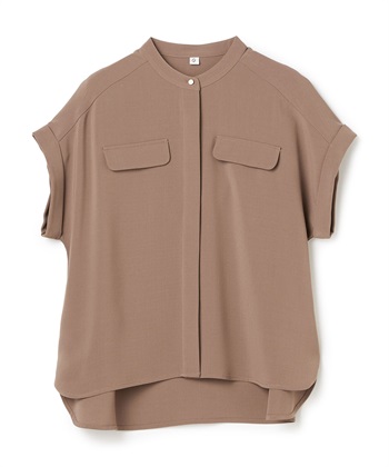 CROSS FUNCTION 《防シワ》サマナチュラリュクス バンドカラーブラウス_variationthumb_3