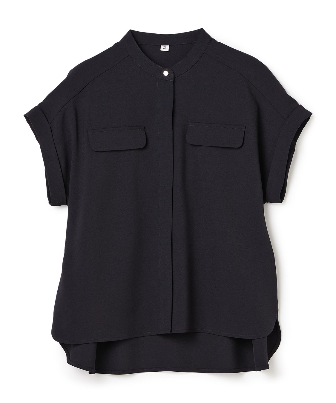 CROSS FUNCTION 《防シワ》サマナチュラリュクス バンドカラーブラウス_variation_4