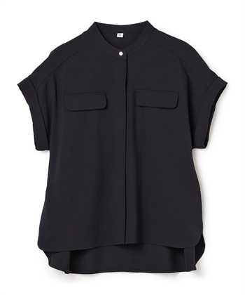 CROSS FUNCTION 《防シワ》サマナチュラリュクス バンドカラーブラウス_variationthumb_4