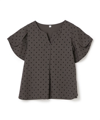 CROSS FUNCTION 《防シワ》サマナチュラリュクス フレアスリーブブラウス_variationthumb_1